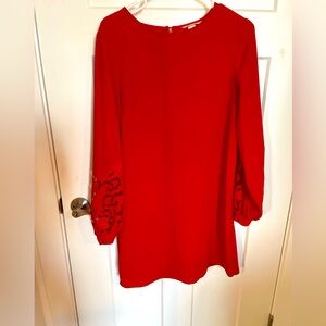 H&M size 8 red, mini dress.